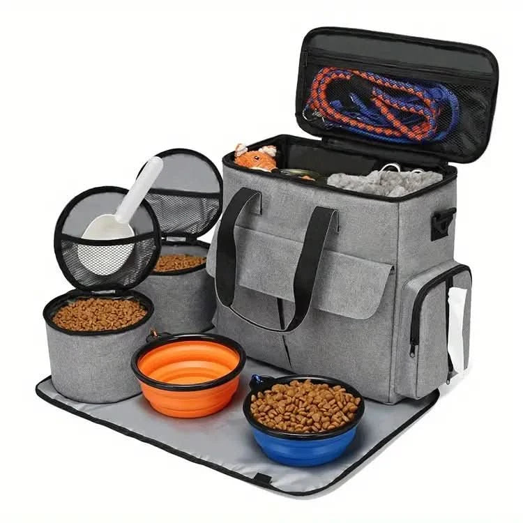PAW BAG OUTDOOR – Zaino per proprietari di cani con scomparti e ciotole pieghevoli