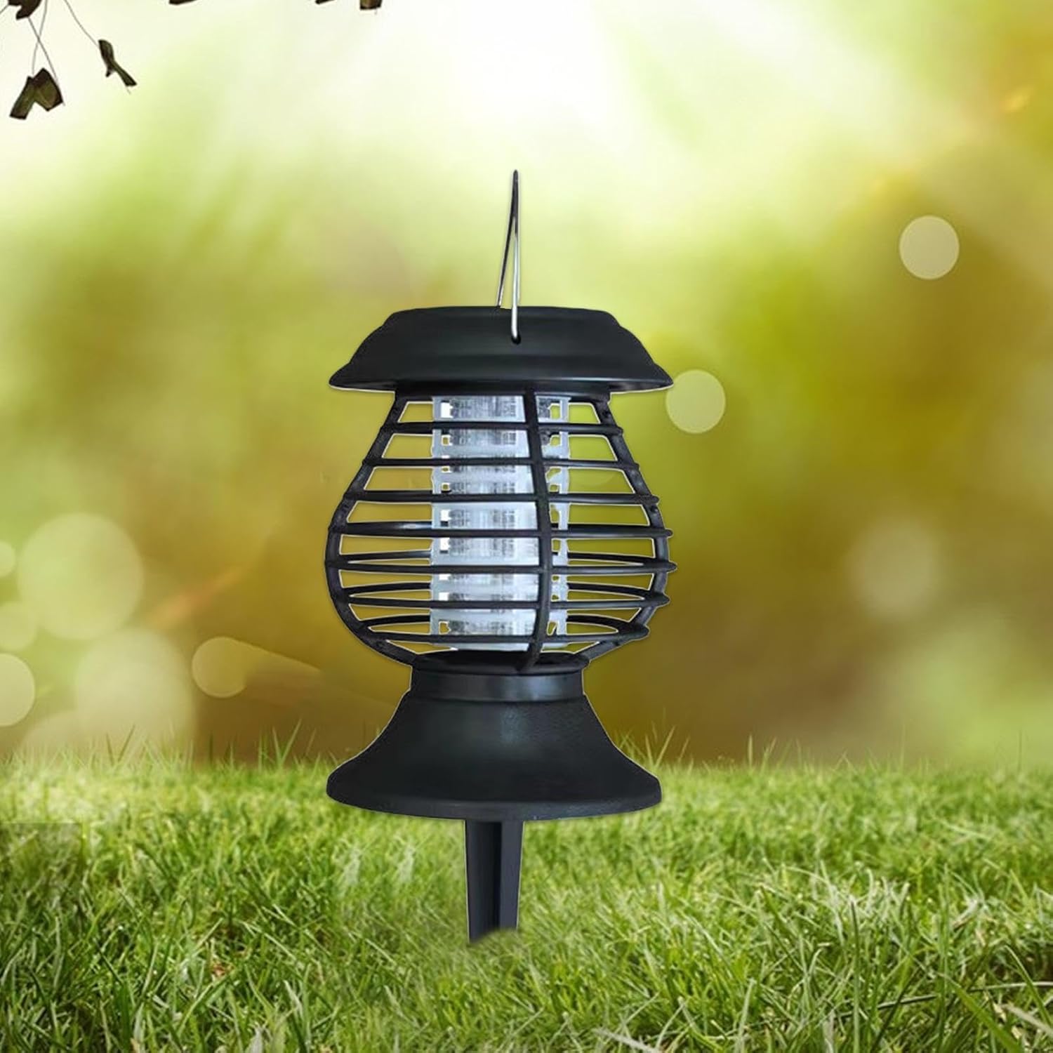 Solar-LED-Mückenfalle mit UV-Licht und Gartenlampe für Außenbereiche, – Wohnish