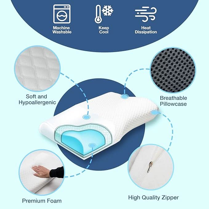 SnoreFree Anti-Schnarch Kissen – Ergonomisch & Komfortabel für eine ruhige Nacht-6