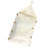 Hugnest Baby Wrap – Kuscheliger Neugeborenen-Schlafsack mit Kapuze in Beige