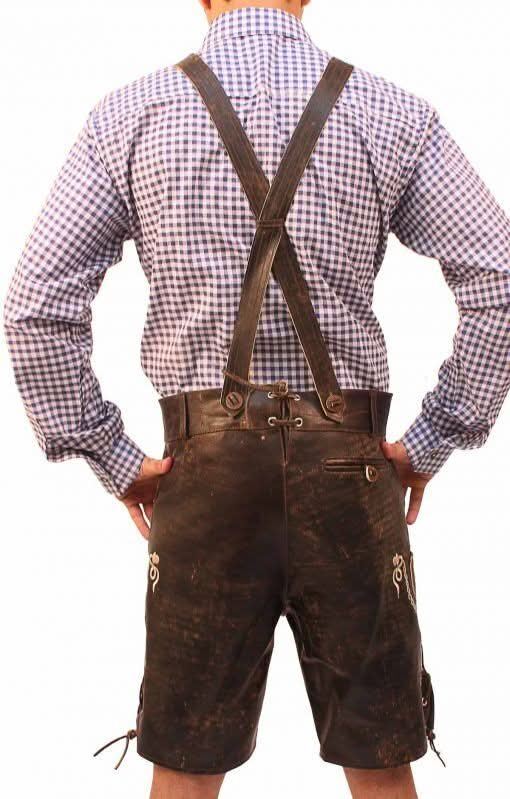AlpenWear – Pantalon court authentique en daim pour Oktoberfest et festivités
