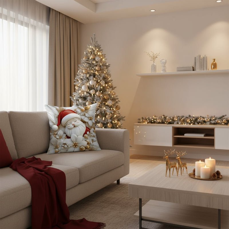 CUSHGLOW – 4er-Set weihnachtlicher Samtkissenbezüge mit einzigartigen festlichen Designs 2