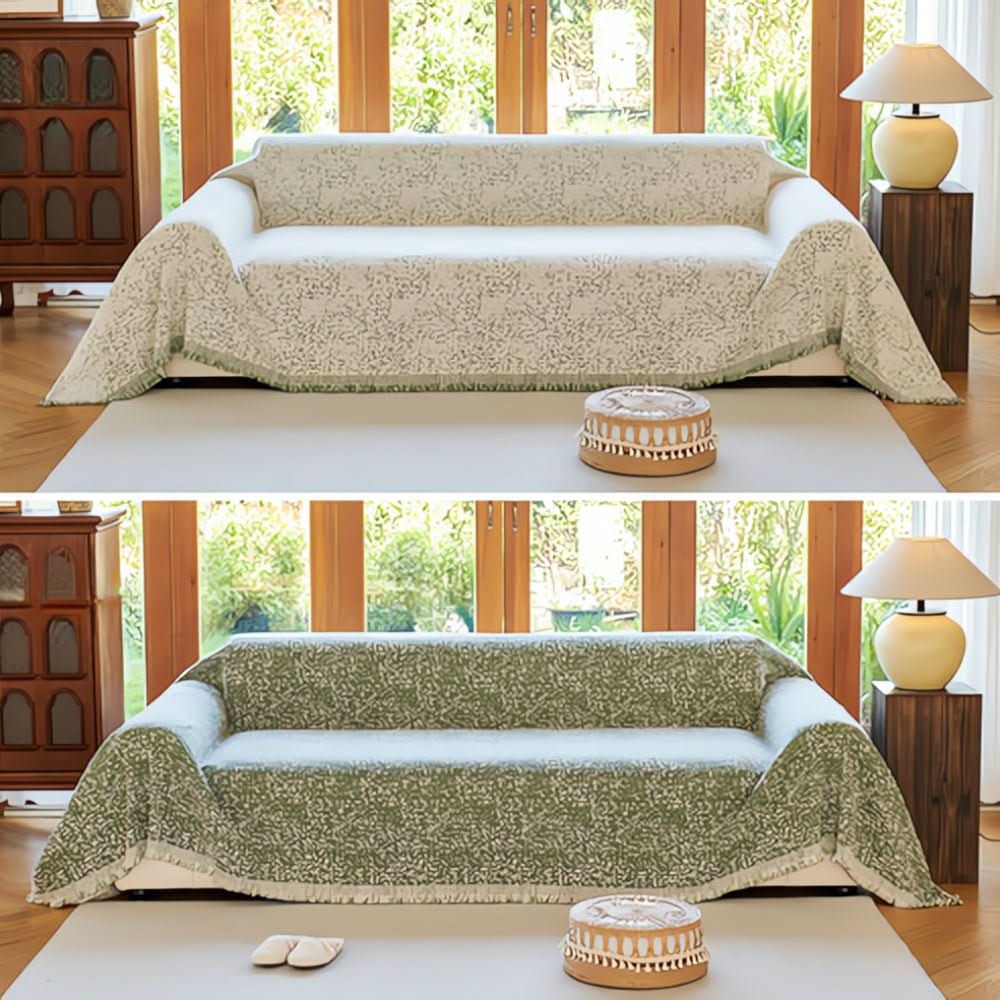 CozyNest – Funda de sofá reversible de microfibra, antideslizante y fácil de cuidar