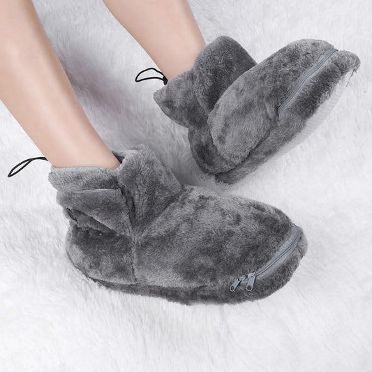 Dreamstep USB-Heizpantoffeln – Kuschelige Hausschuhe mit Wärmefunktion für kalte Wintertage