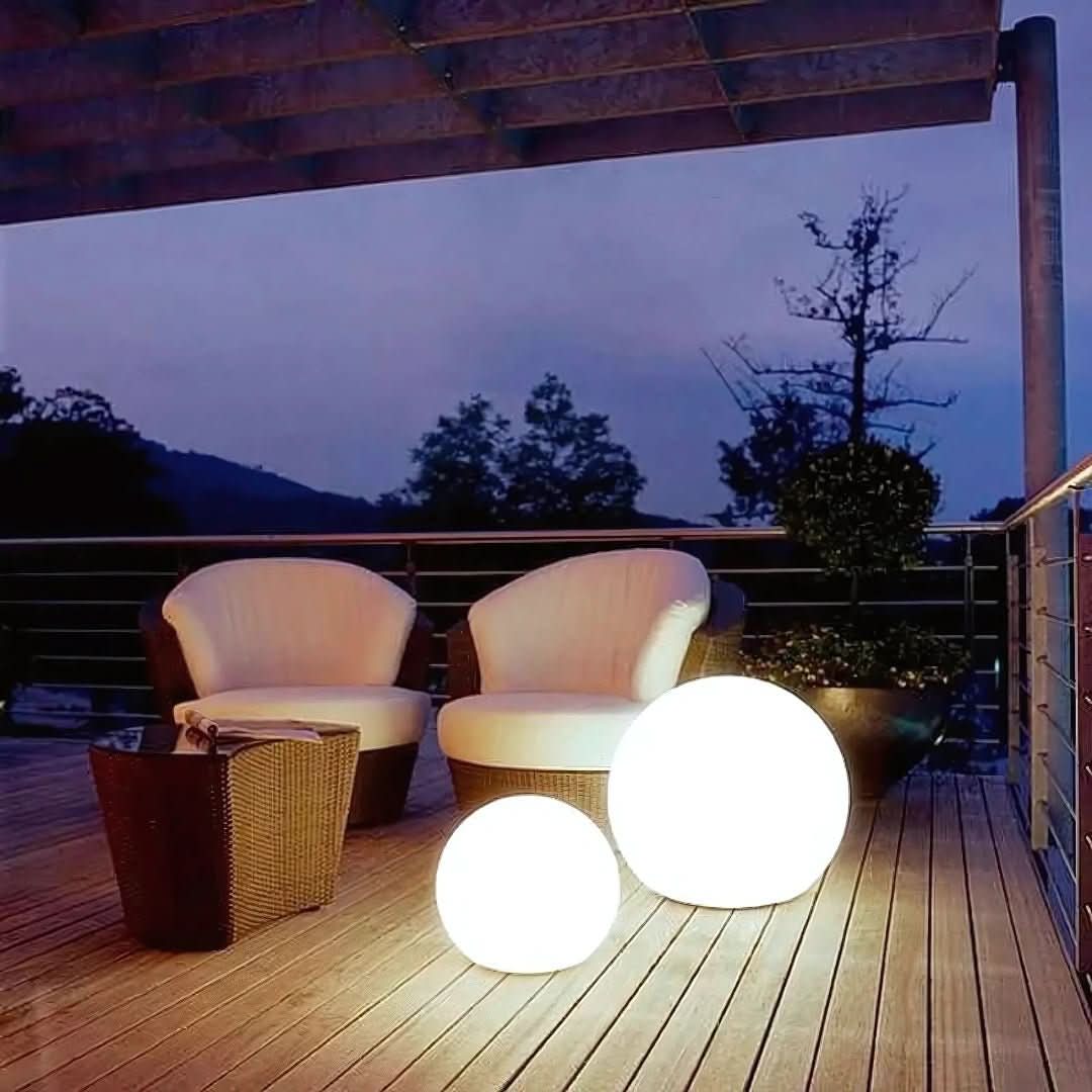 GLOWGLOBE – LED-Leuchtkugel mit 16 Farben & Fernbedienung für drinnen & draußen – Wohnish