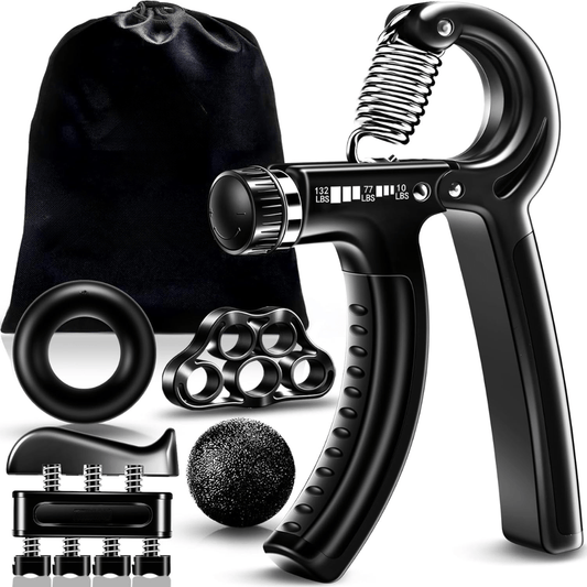 Gripmaster – Verstellbares Handverstärker-Set für Griffkraft & Unterarmtraining
