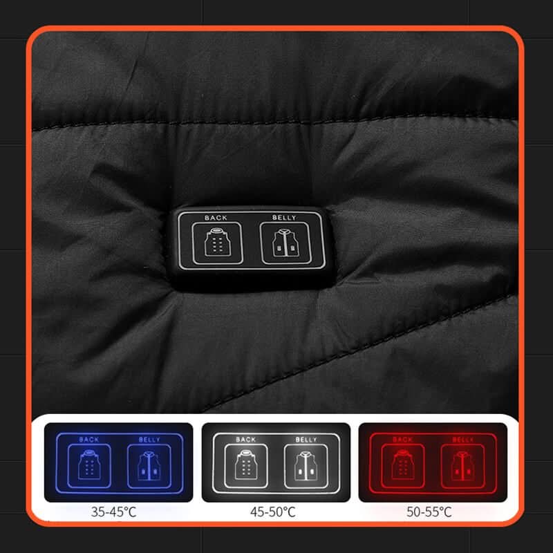 HeatShell Vest – Beheizbare bodywarmer met 13 verwarmingszones voor koude dagen