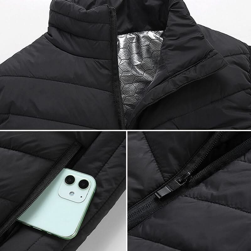 HeatShell Vest – Beheizbare bodywarmer met 13 verwarmingszones voor koude dagen