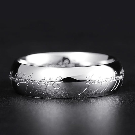 LUMINA RUNE RING – Leuchtender Schmuckring mit Gravur für Glück & Positivität