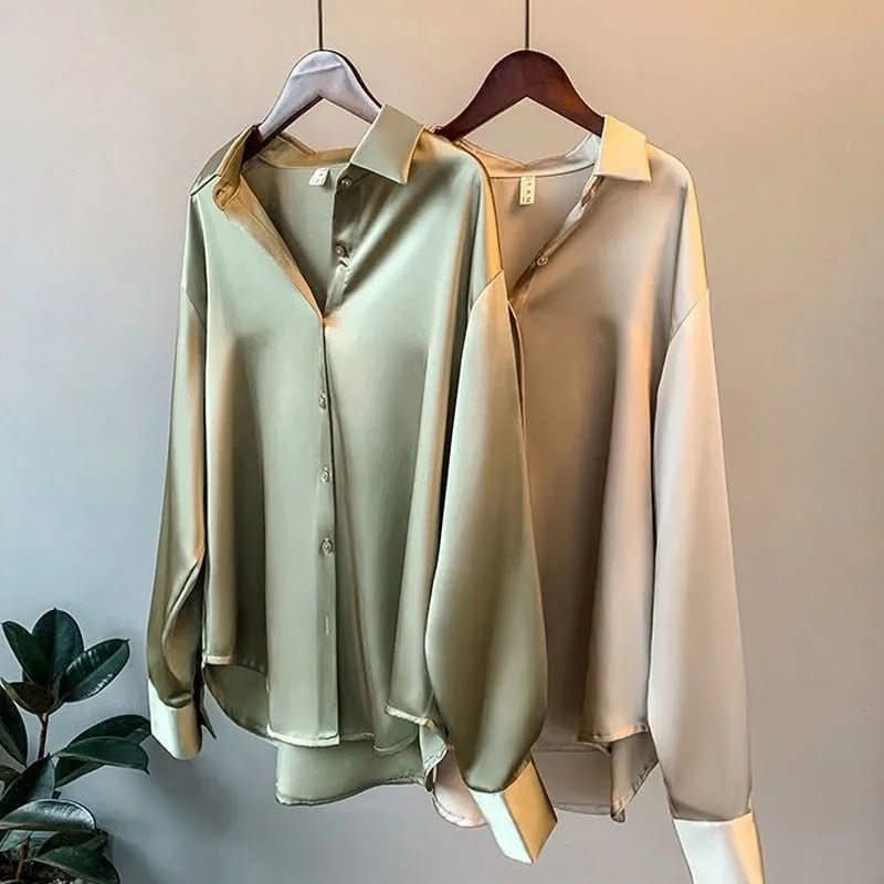 MYRA SILK – Elegante blusa de seda para mujer – Lujosa y versátil para oficina y eventos