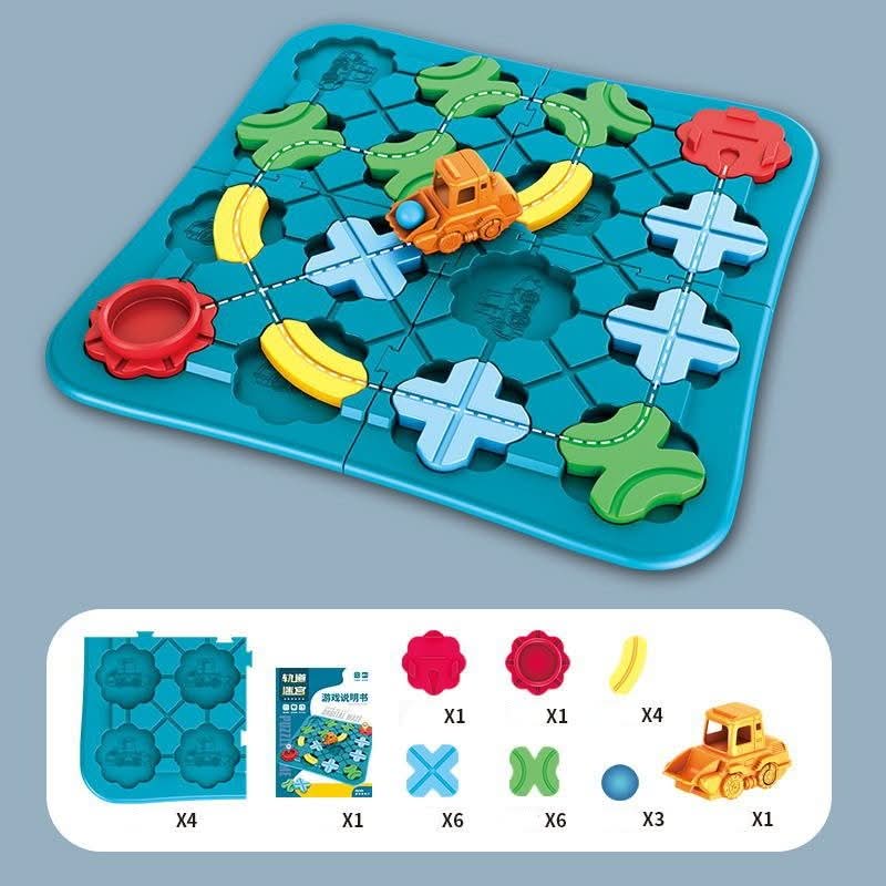 RailwayTrack – Kreatives Holzeisenbahn-Set für Kinder mit magnetischen Schienen & Zubehör