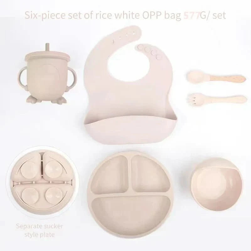 MunchMate Silicone Set – 6-teiliges Baby-Lernset für stressfreies, selbstständiges Essen