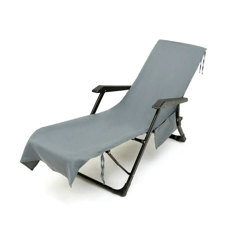 SUNLOUNGE TOWEL – Rutschfestes Liegetuch mit Seitentaschen für Sonnenliegen