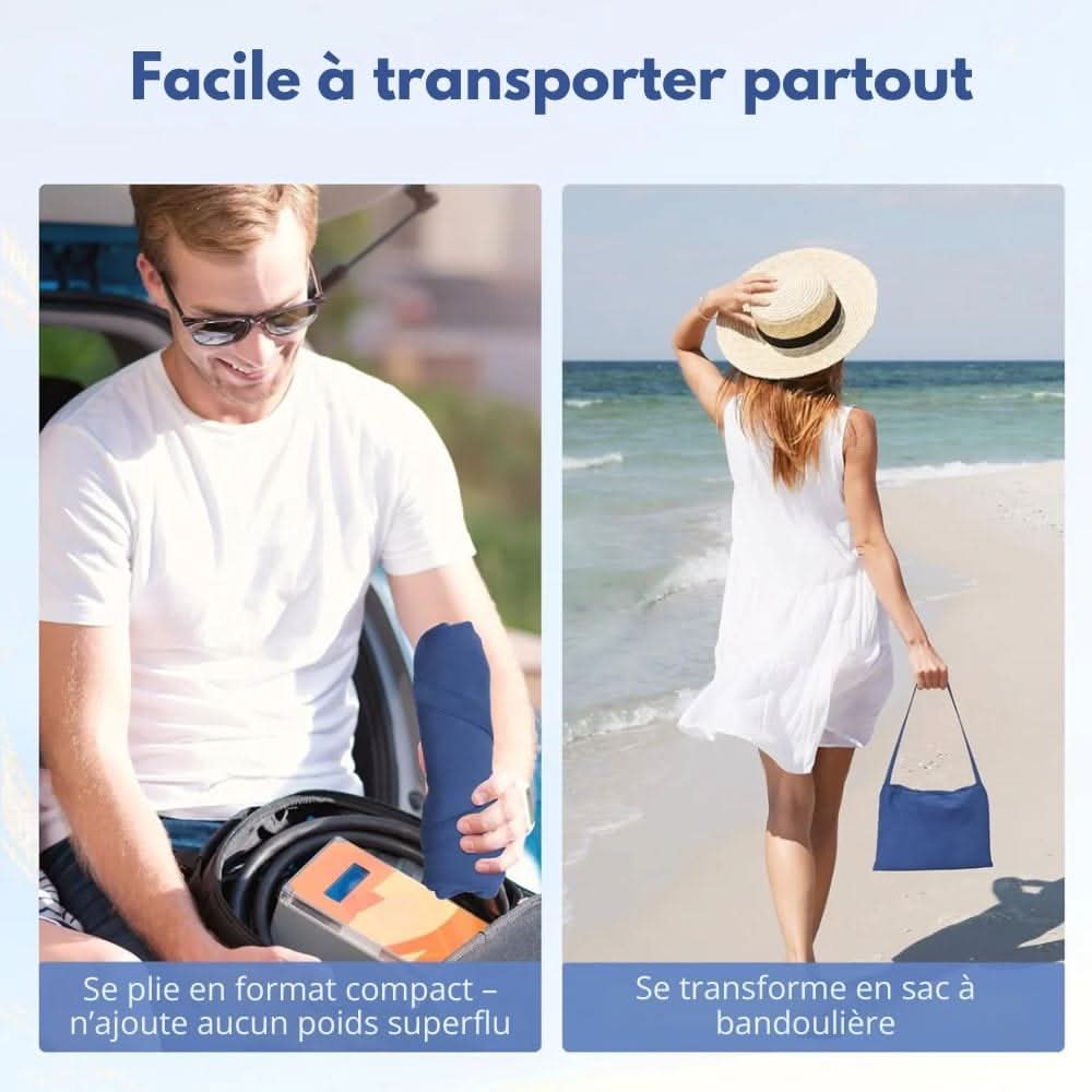 SUNLOUNGE TOWEL – Rutschfestes Liegetuch mit Seitentaschen für Sonnenliegen