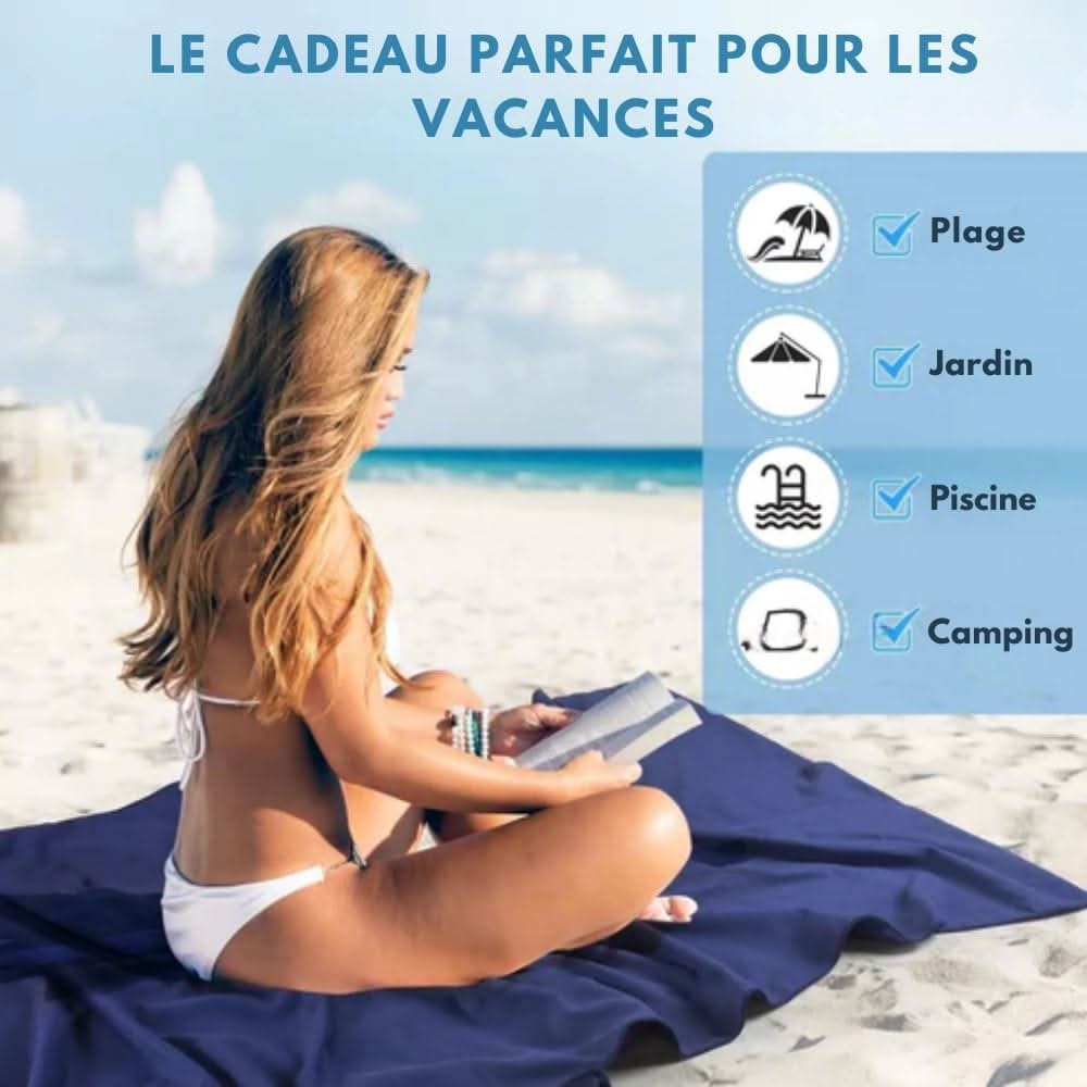 SUNLOUNGE TOWEL – Rutschfestes Liegetuch mit Seitentaschen für Sonnenliegen