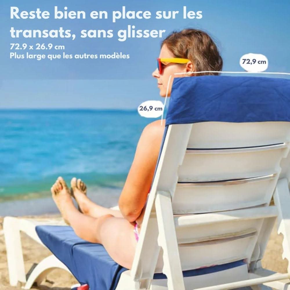 SUNLOUNGE TOWEL – Rutschfestes Liegetuch mit Seitentaschen für Sonnenliegen