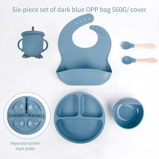 MunchMate Silicone Set – 6-teiliges Baby-Lernset für stressfreies, selbstständiges Essen