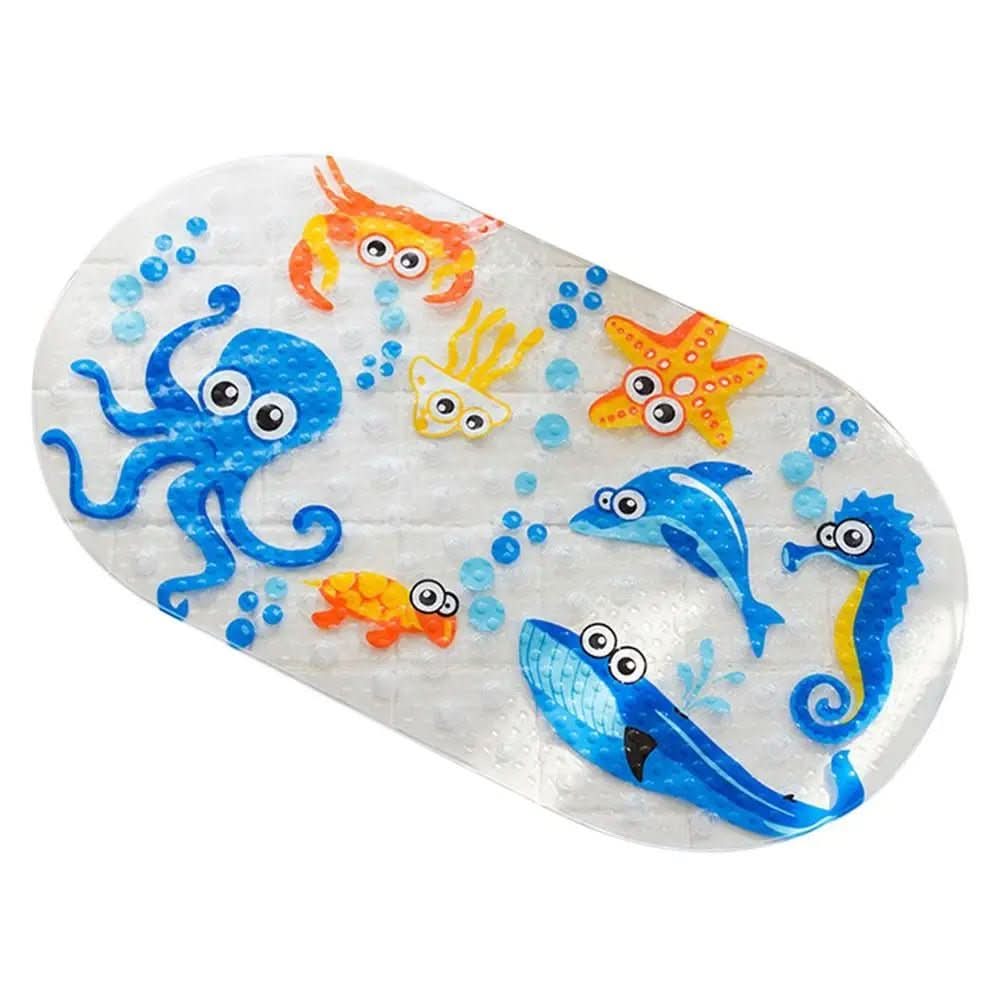 TubbySafe – Tapis de baignoire antidérapant avec motifs adaptés aux enfants
