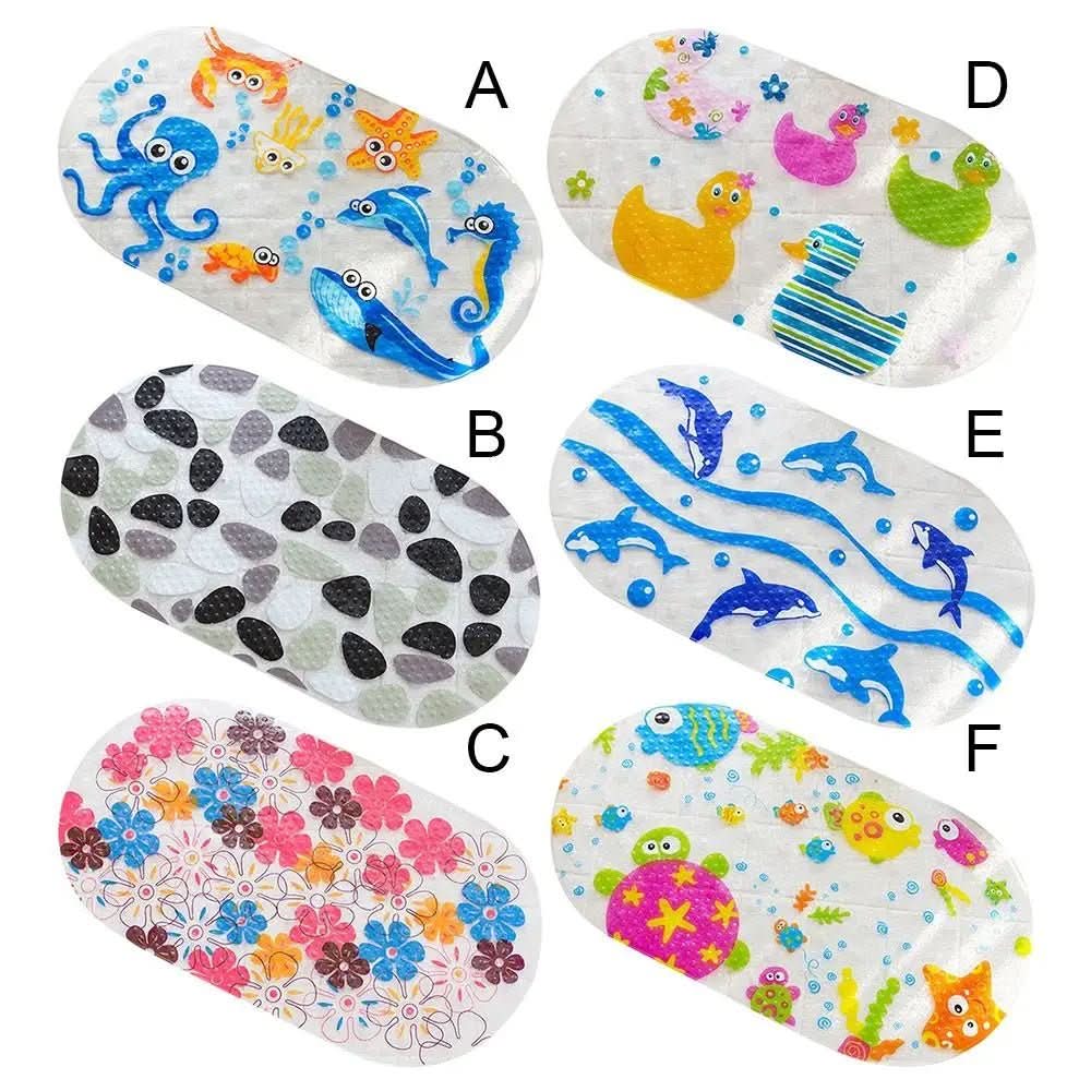 TubbySafe – Tapis de baignoire antidérapant avec motifs adaptés aux enfants