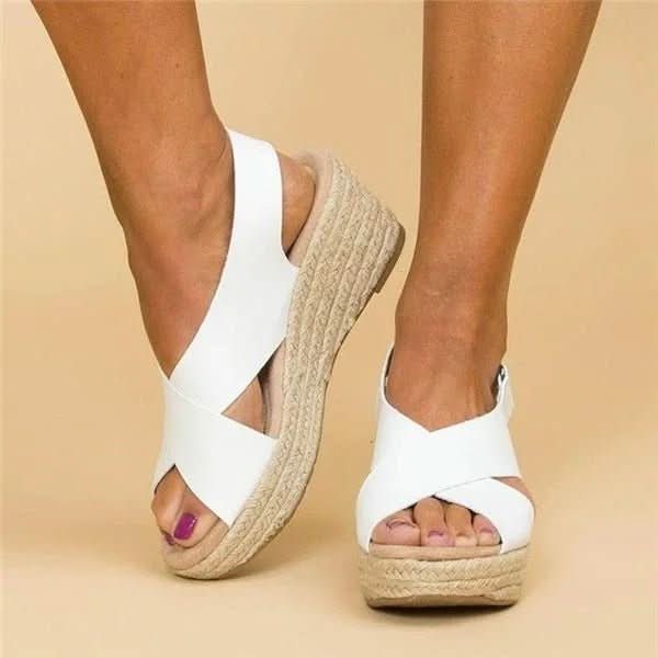 PediStyle – Sandalias ortopédicas de cuña para mujer con comodidad y soporte