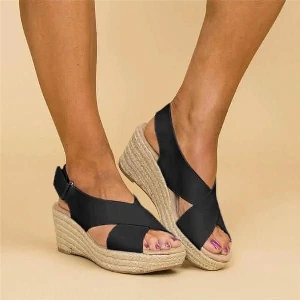 PediStyle – Sandalias ortopédicas de cuña para mujer con comodidad y soporte