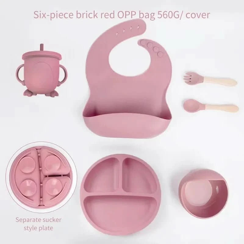 MunchMate Silicone Set – 6-teiliges Baby-Lernset für stressfreies, selbstständiges Essen