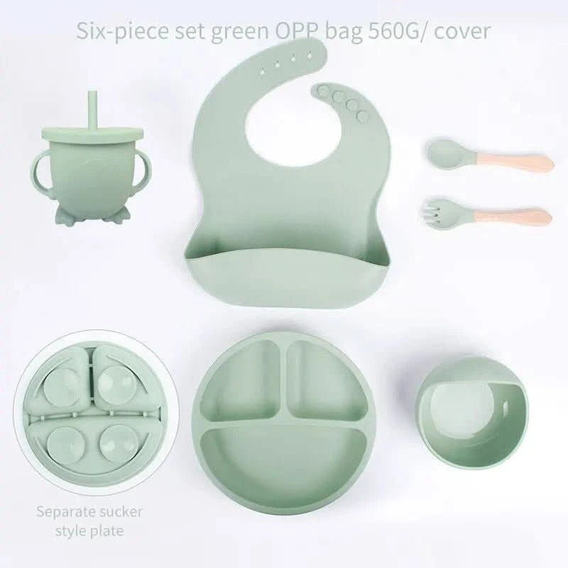 MunchMate Silicone Set – 6-teiliges Baby-Lernset für stressfreies, selbstständiges Essen