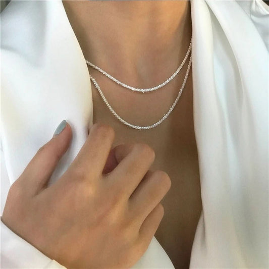 Starlight Necklace Set – Zartes Halsketten-Set aus 925er Silber für eleganten Stil