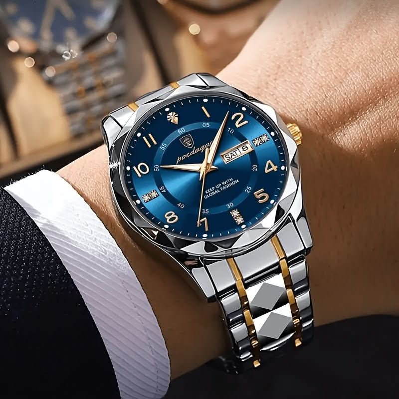 TITANFORCE WATCH – Herrenuhr – Wasserdichte Titan Sportuhr mit Chronograph & Wecker