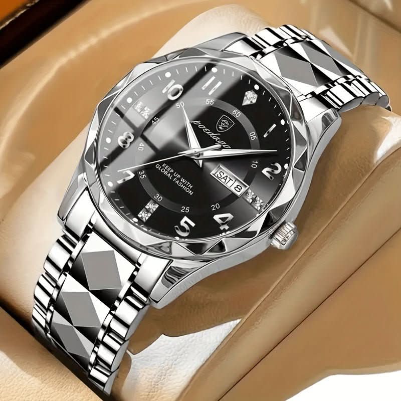 TITANFORCE WATCH – Herrenuhr – Wasserdichte Titan Sportuhr mit Chronograph & Wecker
