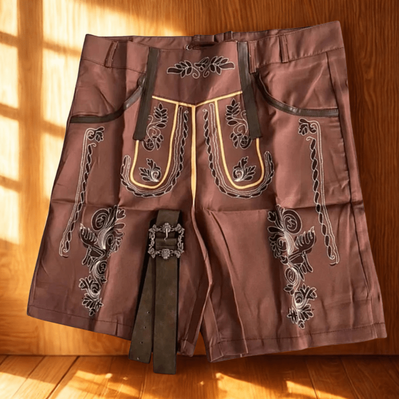 TRADITIONWEAR – Pantalon en cuir pour homme au style traditionnel classique