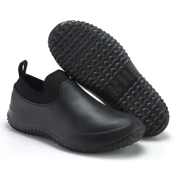 SlipSafe Workwear – Zapatos de trabajo impermeables sin cordones para comodidad y seguridad