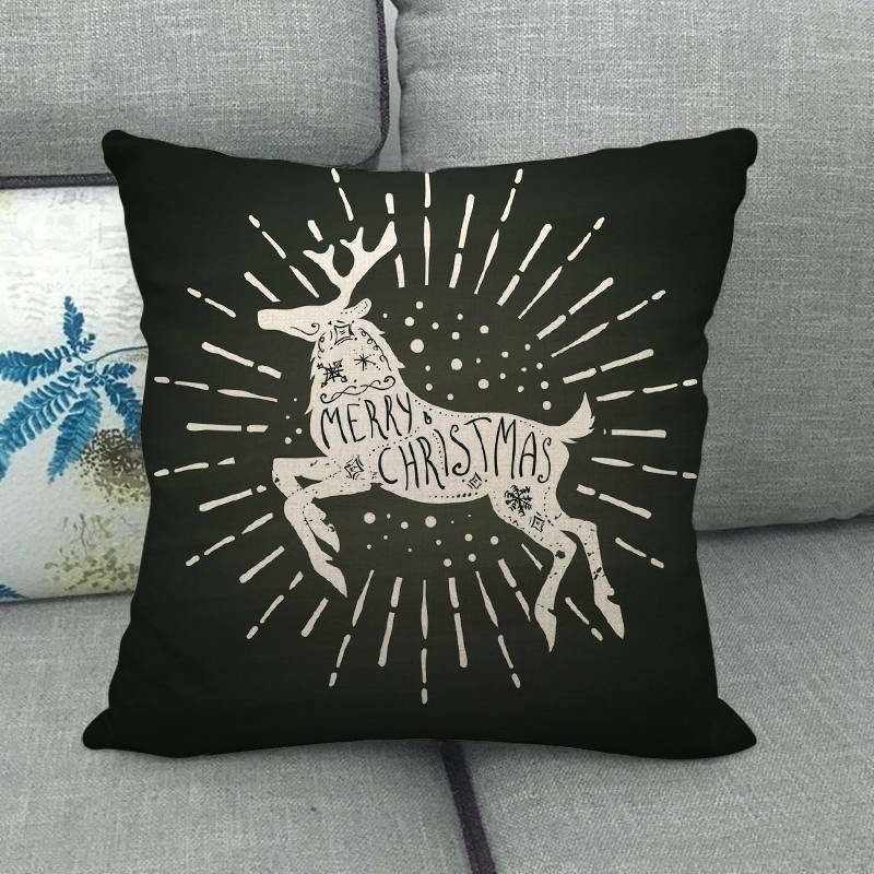 YULECUSH – Festlicher 18-Zoll-Kissenbezug mit verstecktem Reißverschluss für die Weihnachtsdekoration 54