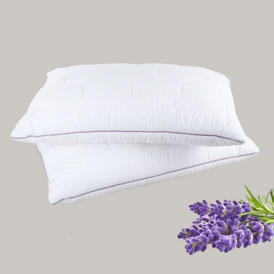 Aurelissen Lavendia Kissen | Hypoallergen & Antibakteriell | Mit Lavendelduft | Weiches Schlafkissen für empfindliche Haut