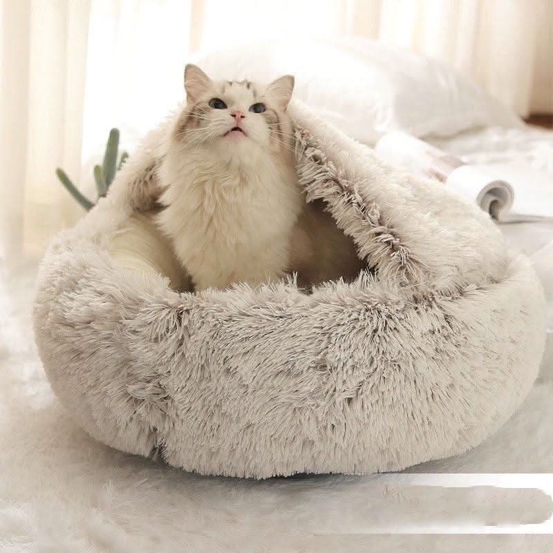 LETTO DI LUSSO PER COPPIE DI ANIMALI DOMESTICI – Morbido letto per animali con protezione completa e comfort