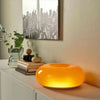 LÁMPARA DE MESA MODERNA DONUT – Lámpara de mesa donut elegante con regulador táctil y 3 colores de luz