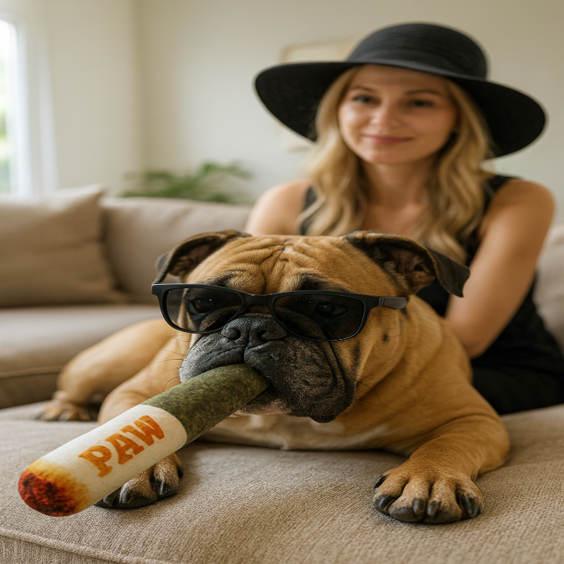 RELAXEDMUTT – Plüsch-Joint-Spielzeug für entspannte Hunde