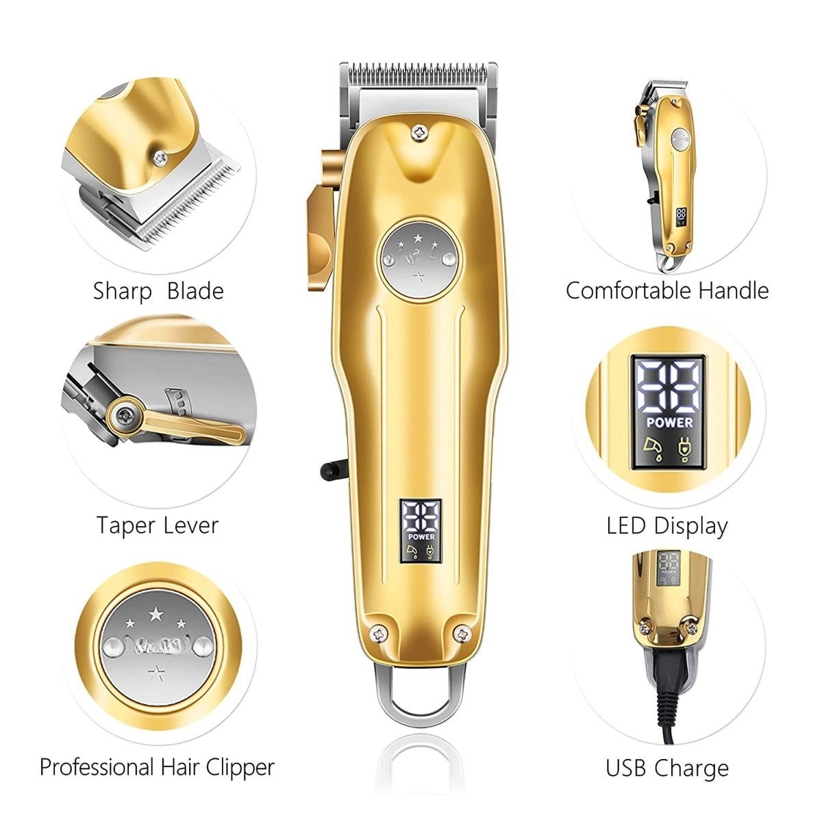 EasyTrim – Kabelloser Haartrimmer mit LED-Statusanzeige für präzises Styling
