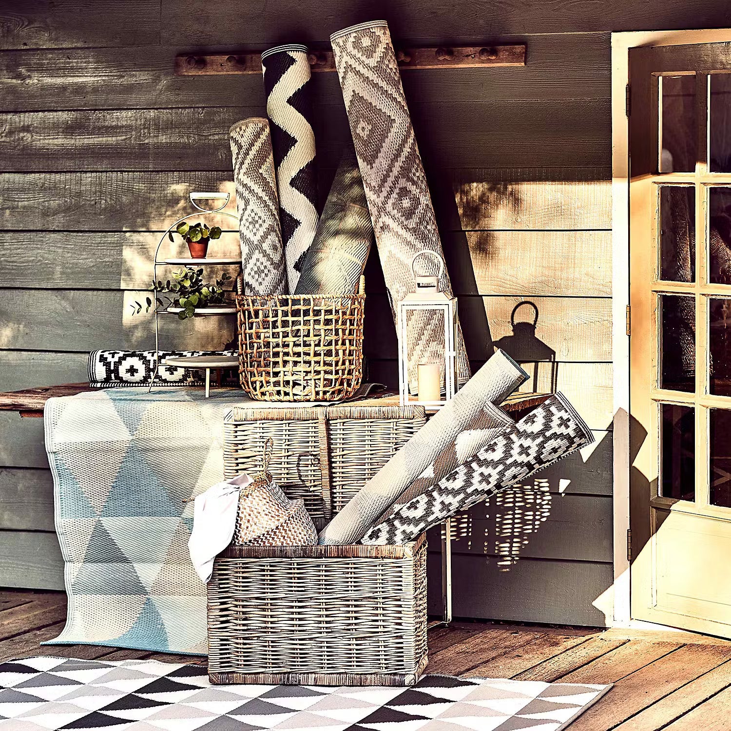 COLOUR CLASH In-/Outdoorteppich Ethno