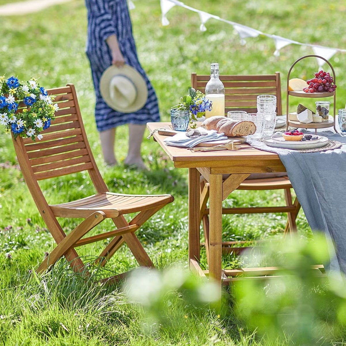 SOMERSET Gartenstuhl 2er-Set