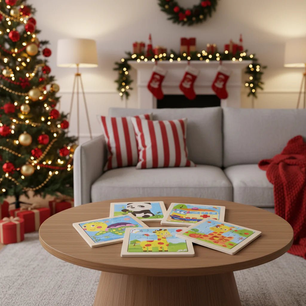 KIDDOCLIX – Montessori-Holzpuzzle für frühe Logik-, Motorik- & Lernförderung