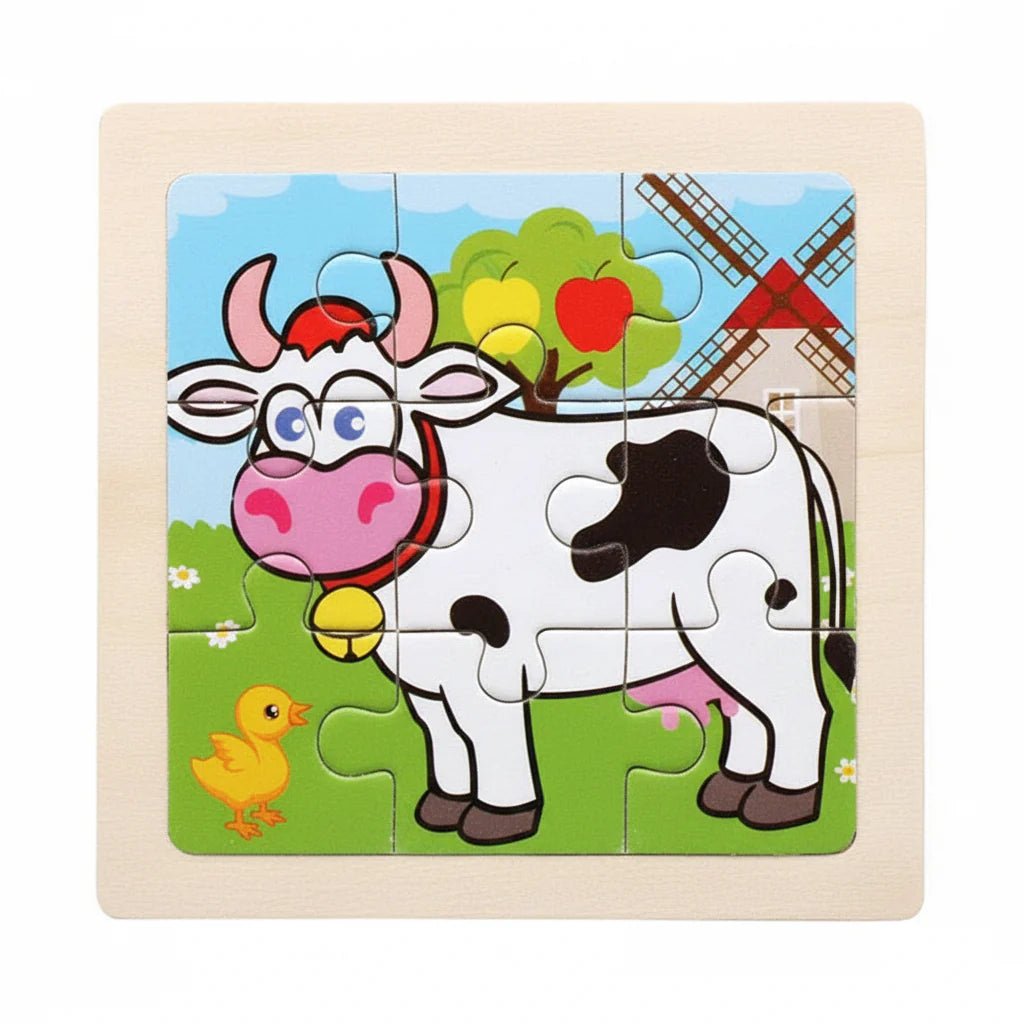 KIDDOCLIX – Montessori-Holzpuzzle für frühe Logik-, Motorik- & Lernförderung