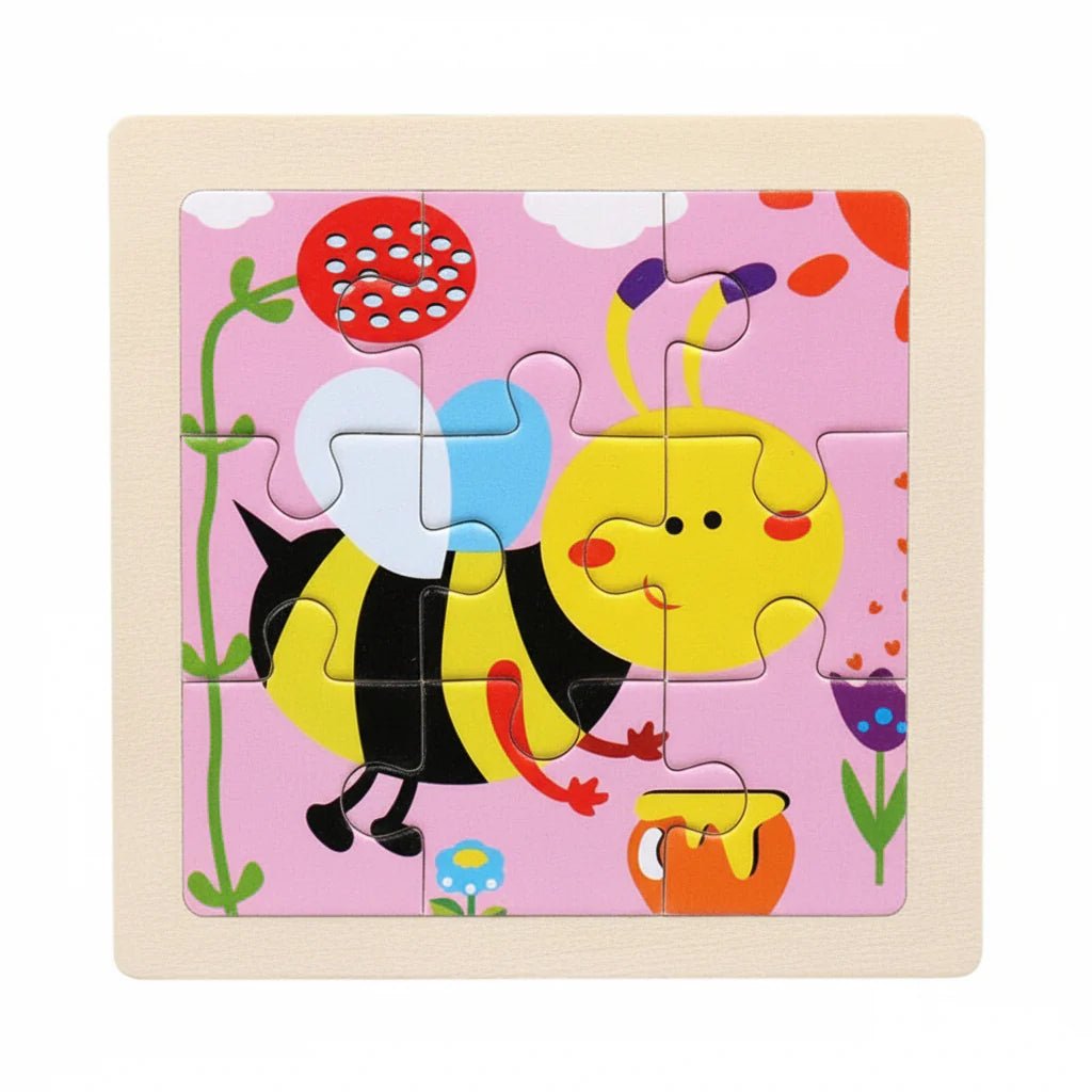 KIDDOCLIX – Montessori-Holzpuzzle für frühe Logik-, Motorik- & Lernförderung