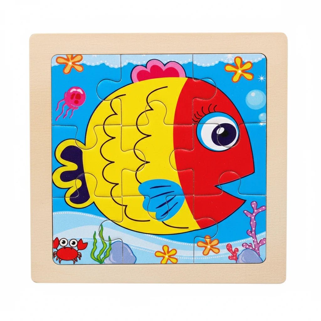 KIDDOCLIX – Montessori-Holzpuzzle für frühe Logik-, Motorik- & Lernförderung