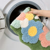 FlorSoft - Alfombrilla de baño extra absorbente con diseño de flores