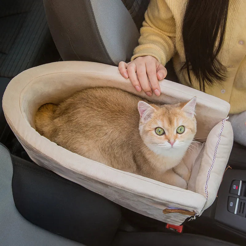 Bequeme Auto-Hundetasche für Kleine Haustiere mit Sicherer Sitzbefestigung
