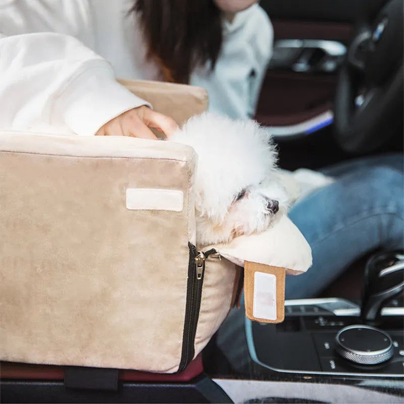 Bequeme Auto-Hundetasche für Kleine Haustiere mit Sicherer Sitzbefestigung