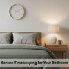 TIMEVUE – Horloge murale analogique en bois avec mouvement silencieux