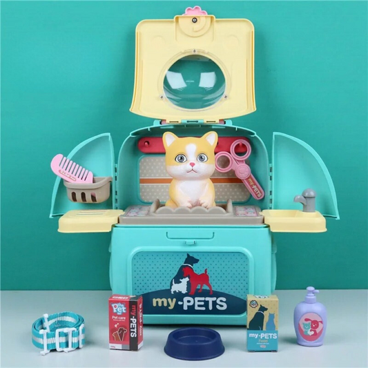 Ensemble de jeu PetCare – Sac à dos de vétérinaire portable avec 16 accessoires
