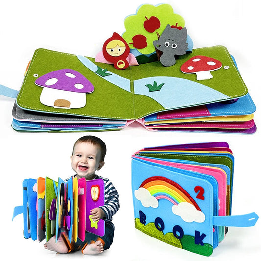 CurioSense Planche Bébé – Planche de jeu Montessori sensorielle pour le développement précoce